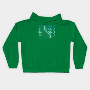 Hayward California Green Repeat Kids Hoodie